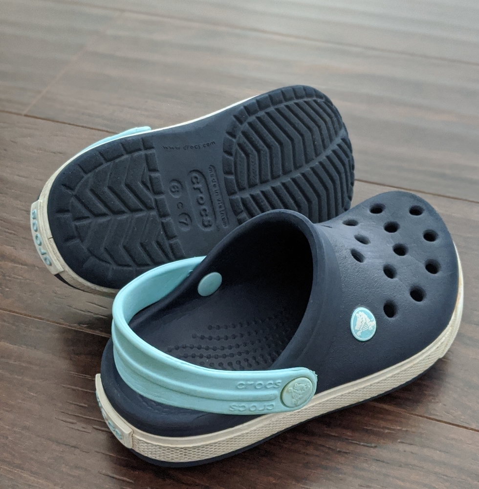 CROCS Crocband II Navy/Icy Blue Toddler